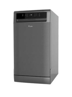 Whirlpool Adp301Ix 10 Place Slimline Dishwasher - Stainless Steel